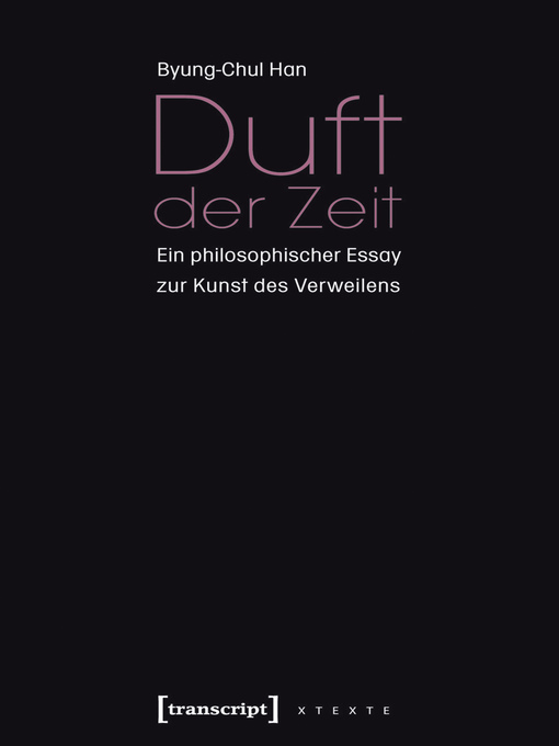 Title details for Duft der Zeit by Byung-Chul Han - Wait list